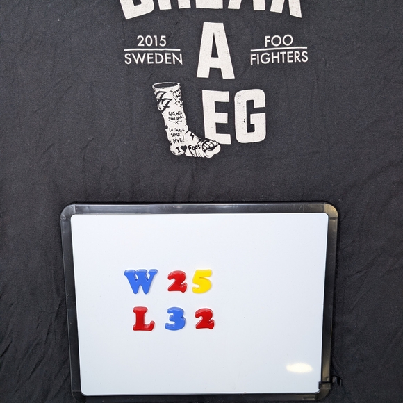 Tultex Black Graphic 'Break A Leg' Foo Fighters Tee - Picture 5 of 5